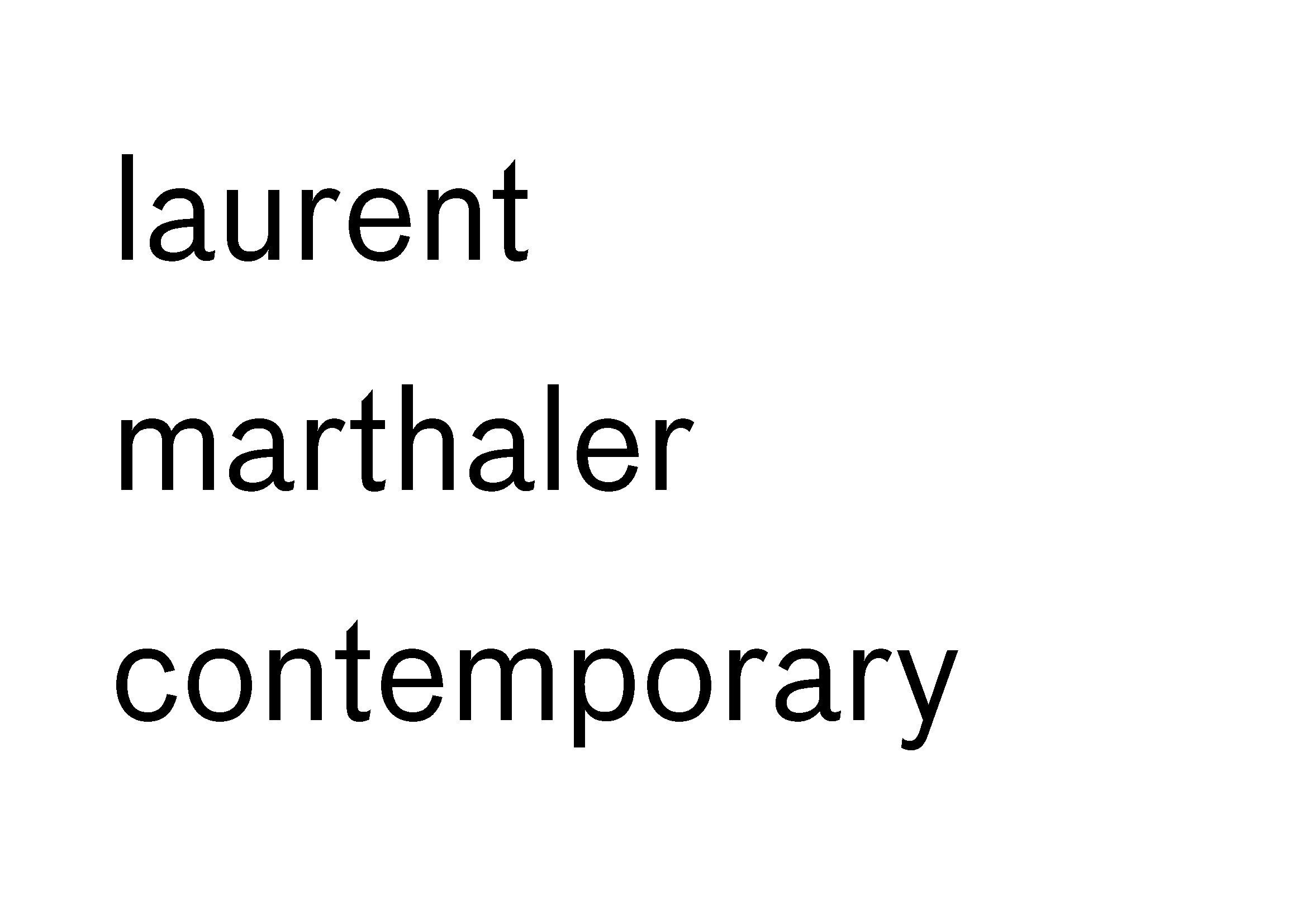 LAURENT MARTHALER CONTEMPORARY company logo
